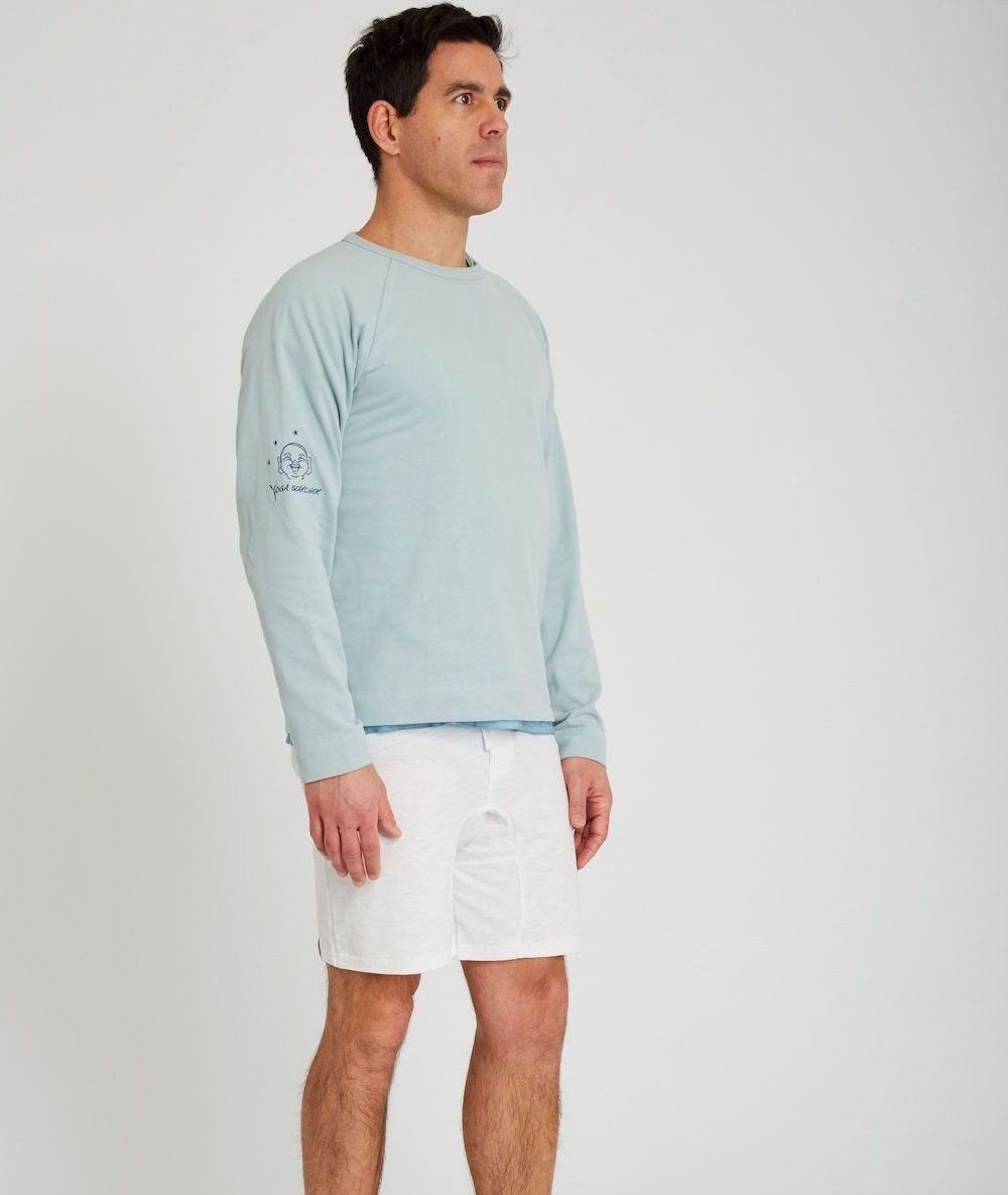 CEYLAN - Sweat en coton bio - Skyblue - Yoga Searcher