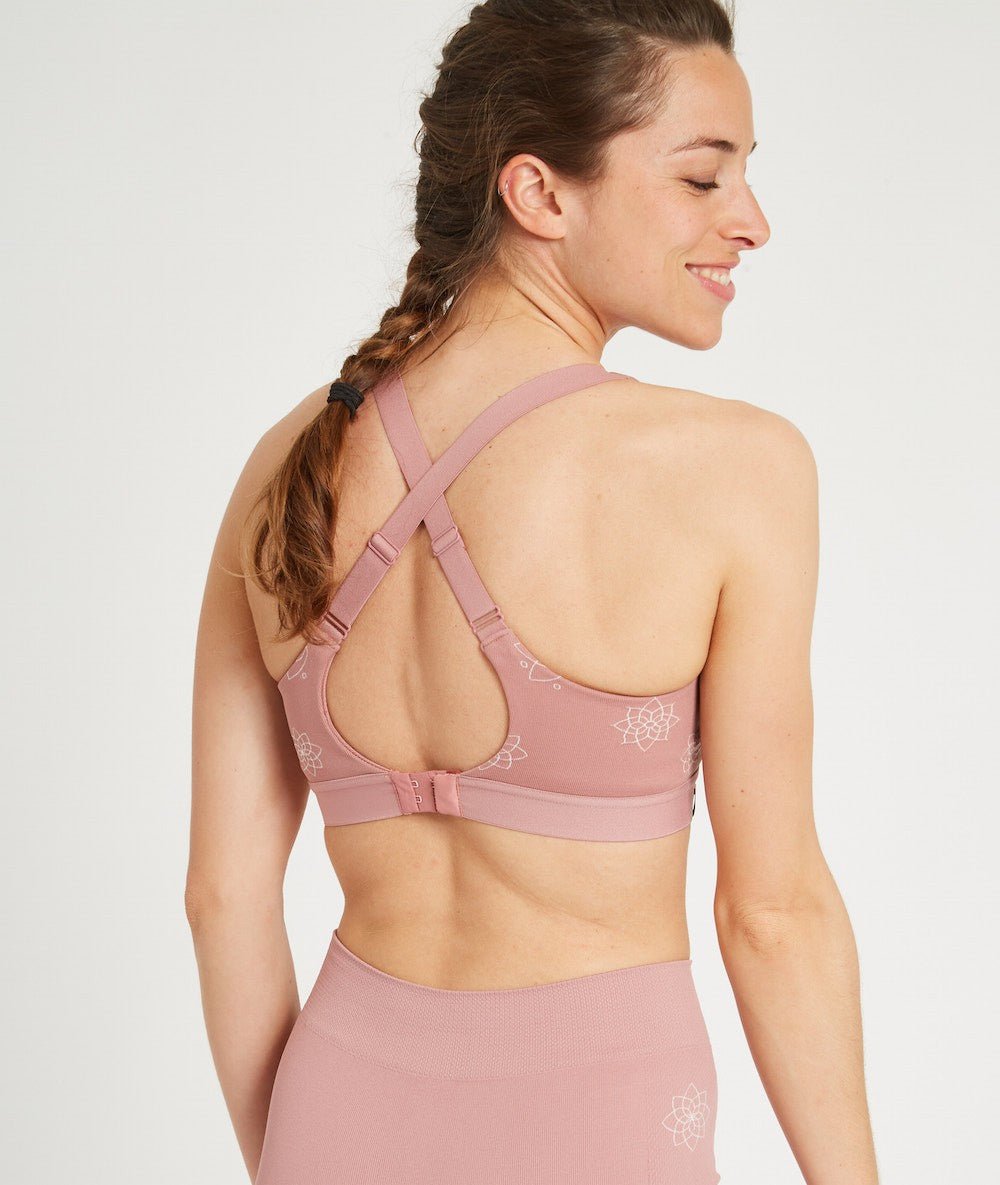 CHAKORA - Brassière en fibres recyclées - Ash - Rose - Yoga Searcher