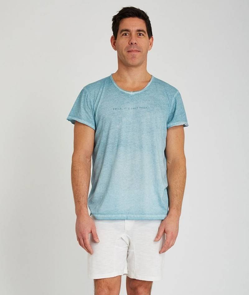 BEN - Tee - shirt en coton - Opale - Yoga Searcher