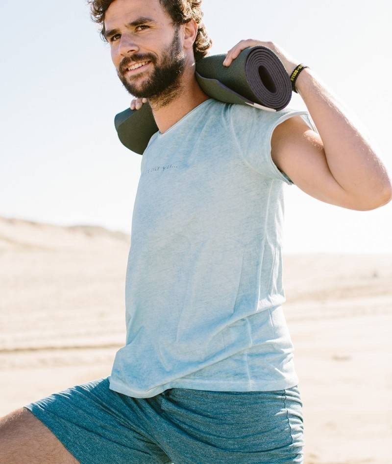 BEN - Tee - shirt en coton - Opale - Yoga Searcher