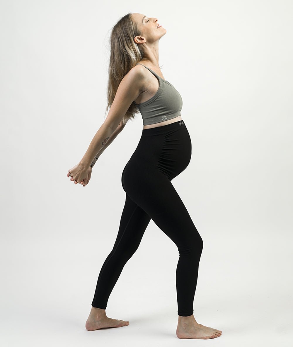 MATA - Legging de grossesse - Noir - Yoga Searcher