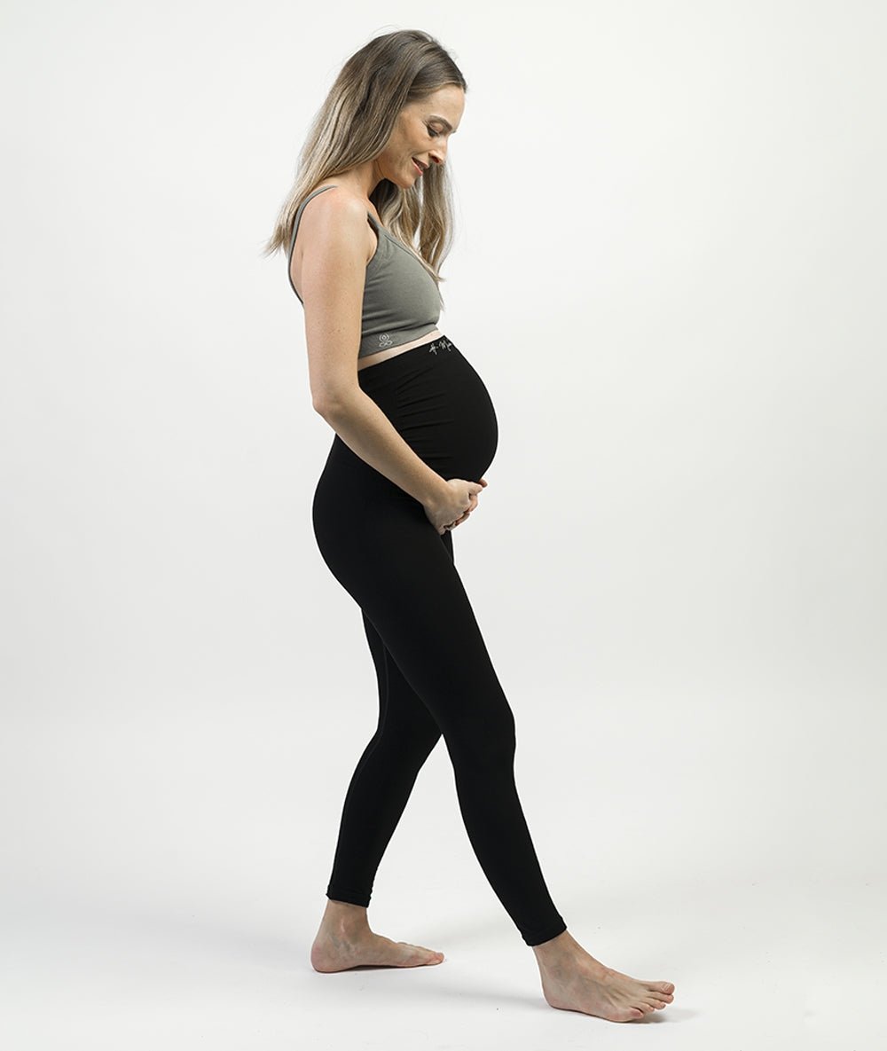 MATA - Legging de grossesse - Noir - Yoga Searcher