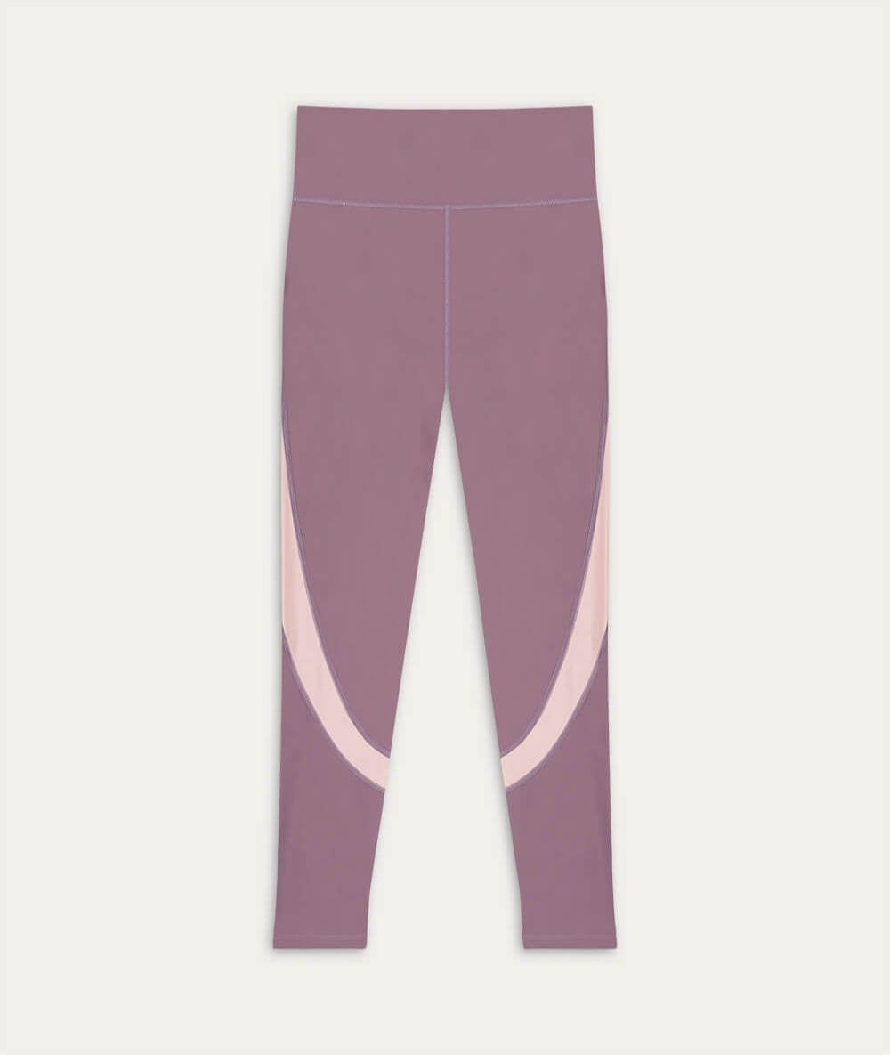 CHATURANGA - Legging en fibres recyclées - Mauve - Yoga Searcher