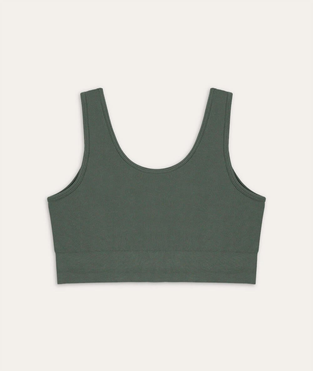 HADU - Brassière en bambou - Kaki - Yoga Searcher