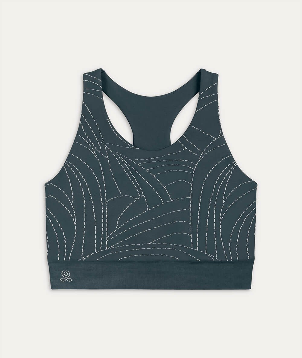 BARSHI - Brassière en fibres recyclées - Forest - Yoga Searcher