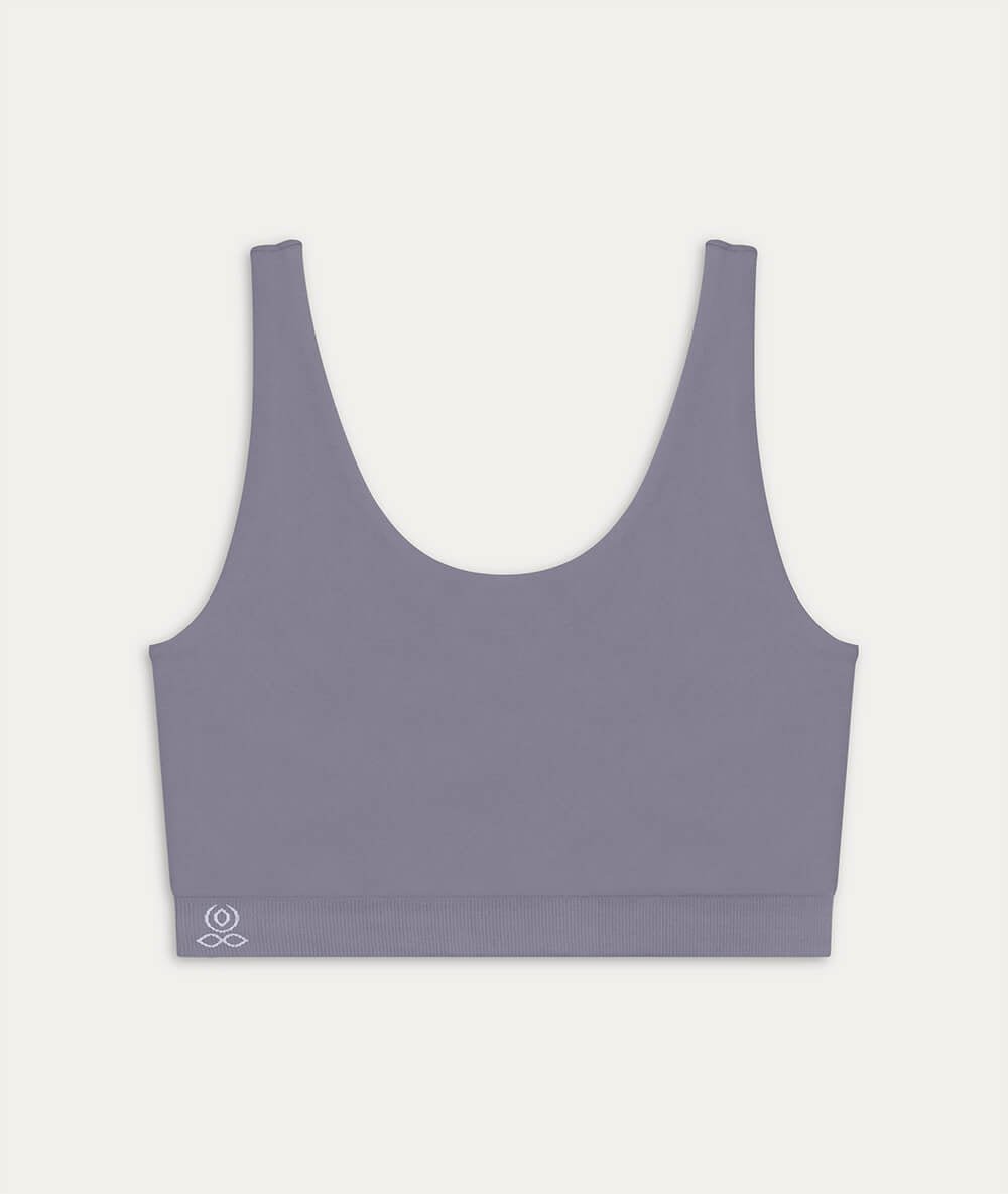 VASANA - Brassière en fibres recyclées - Plum - Yoga Searcher