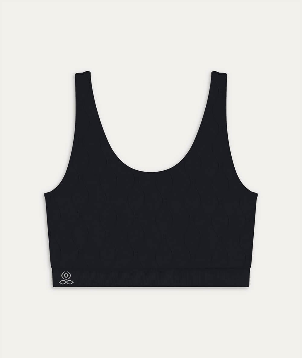 MARU - Brassière en fibres recyclées - Noir - Yoga Searcher