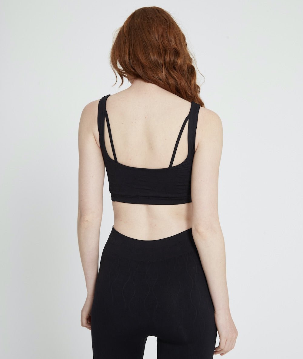 MARU - Brassière en fibres recyclées - Noir - Yoga Searcher