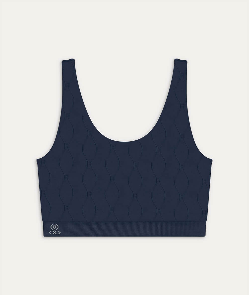 MARU - Brassière en fibres recyclées - Navy - Yoga Searcher