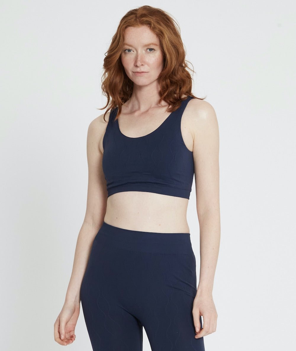MARU - Brassière en fibres recyclées - Navy - Yoga Searcher