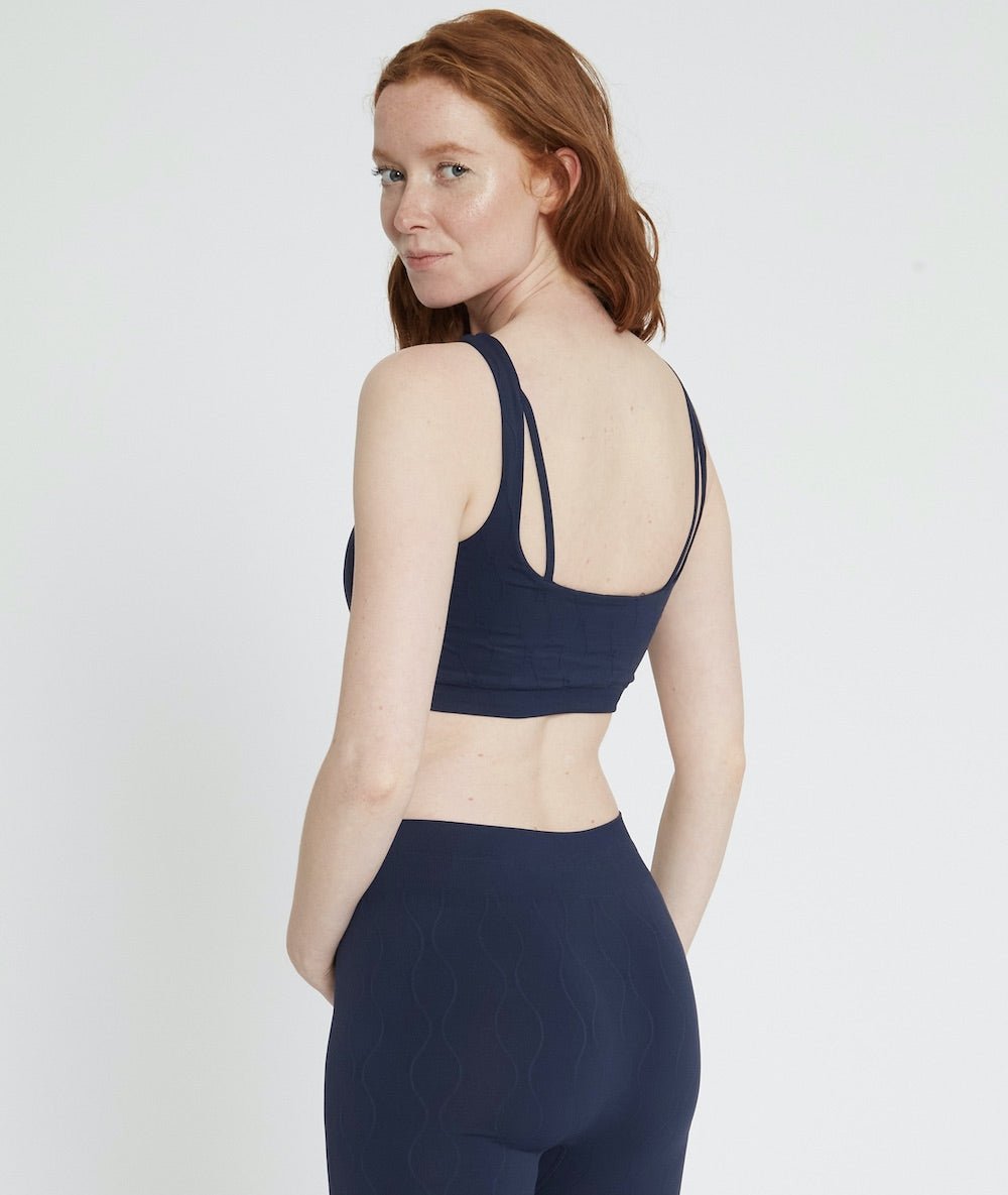 MARU - Brassière en fibres recyclées - Navy - Yoga Searcher