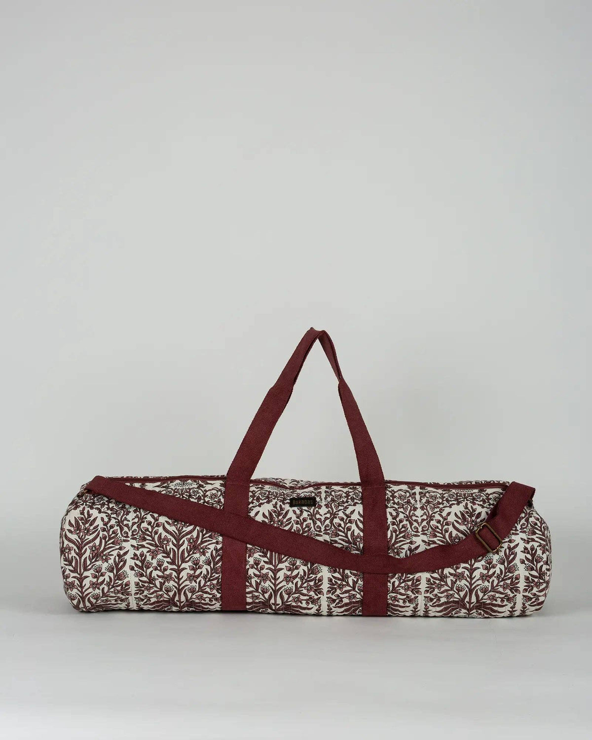 Le sac de yoga en tissu matelassé Art vert - Henne- Yoga Searcher