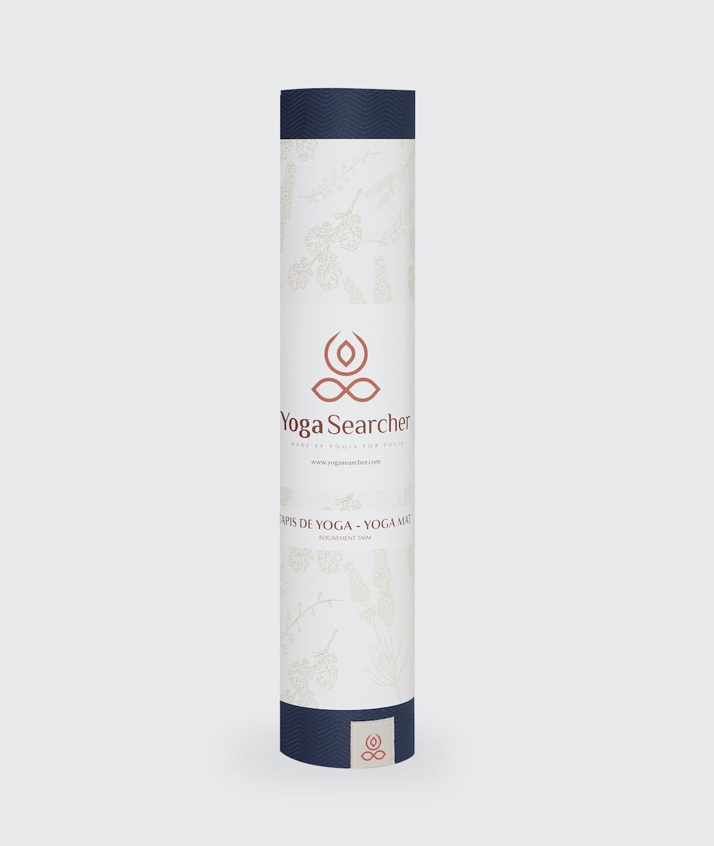 Alignement - 5mm - Tapis pour Yoga - Navy - Yoga Searcher