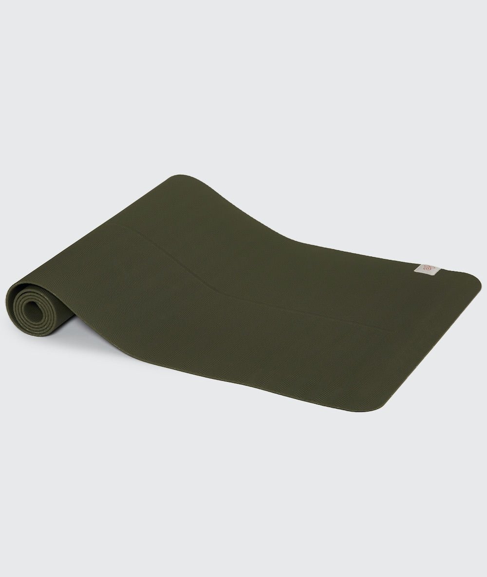Alignement - 5mm - Tapis pour Yoga - Kaki - Yoga Searcher