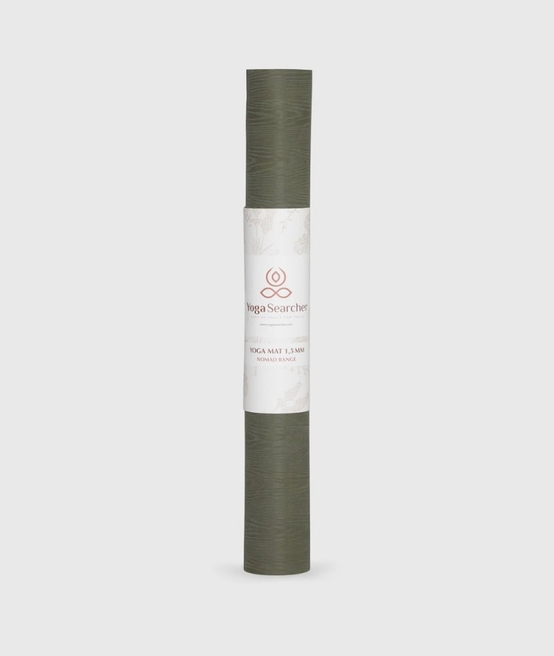 Tapis de yoga voyage - Kaki - Yoga Searcher