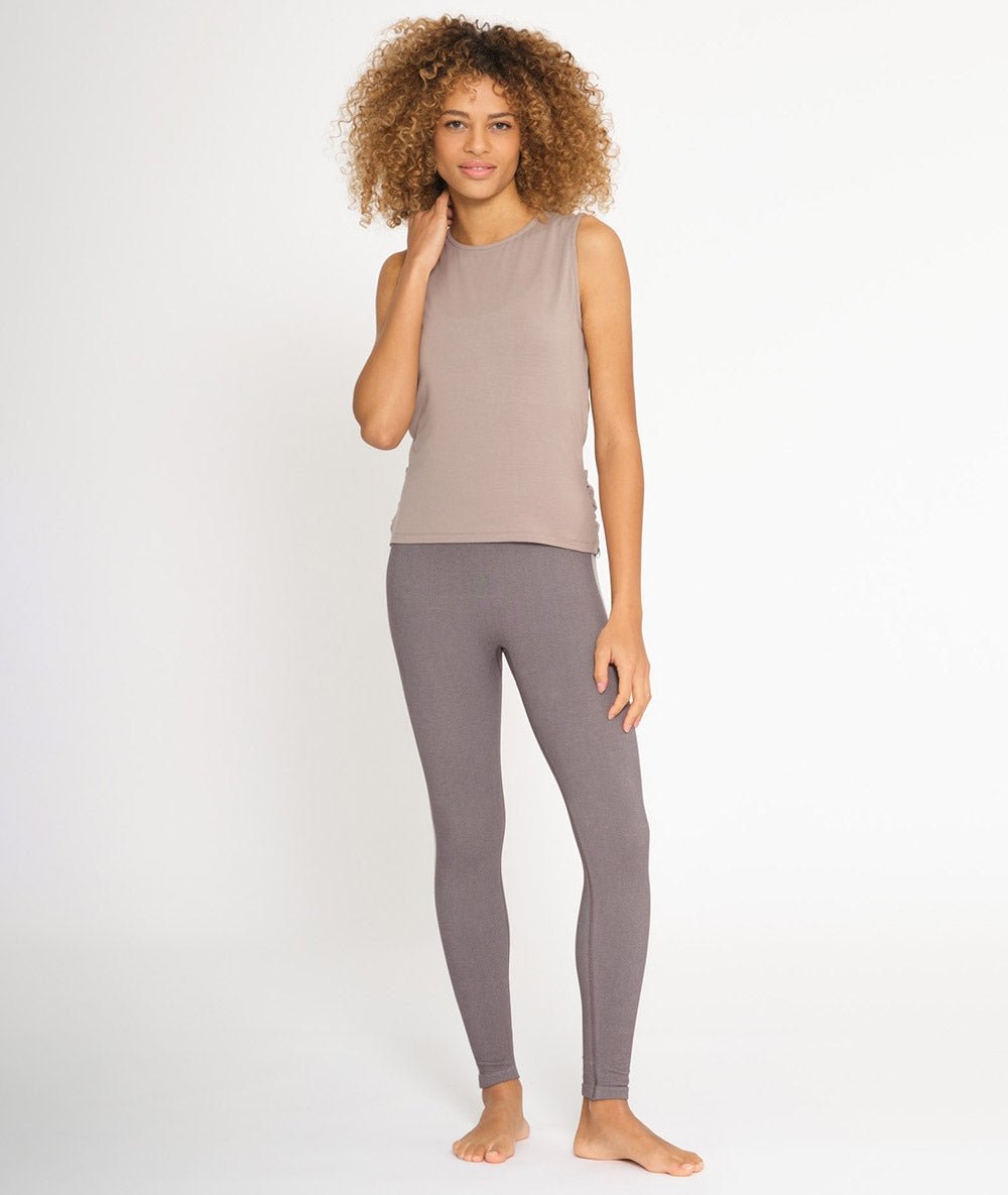 YAMA - Débardeur en lyocell - Cacao - Yoga Searcher