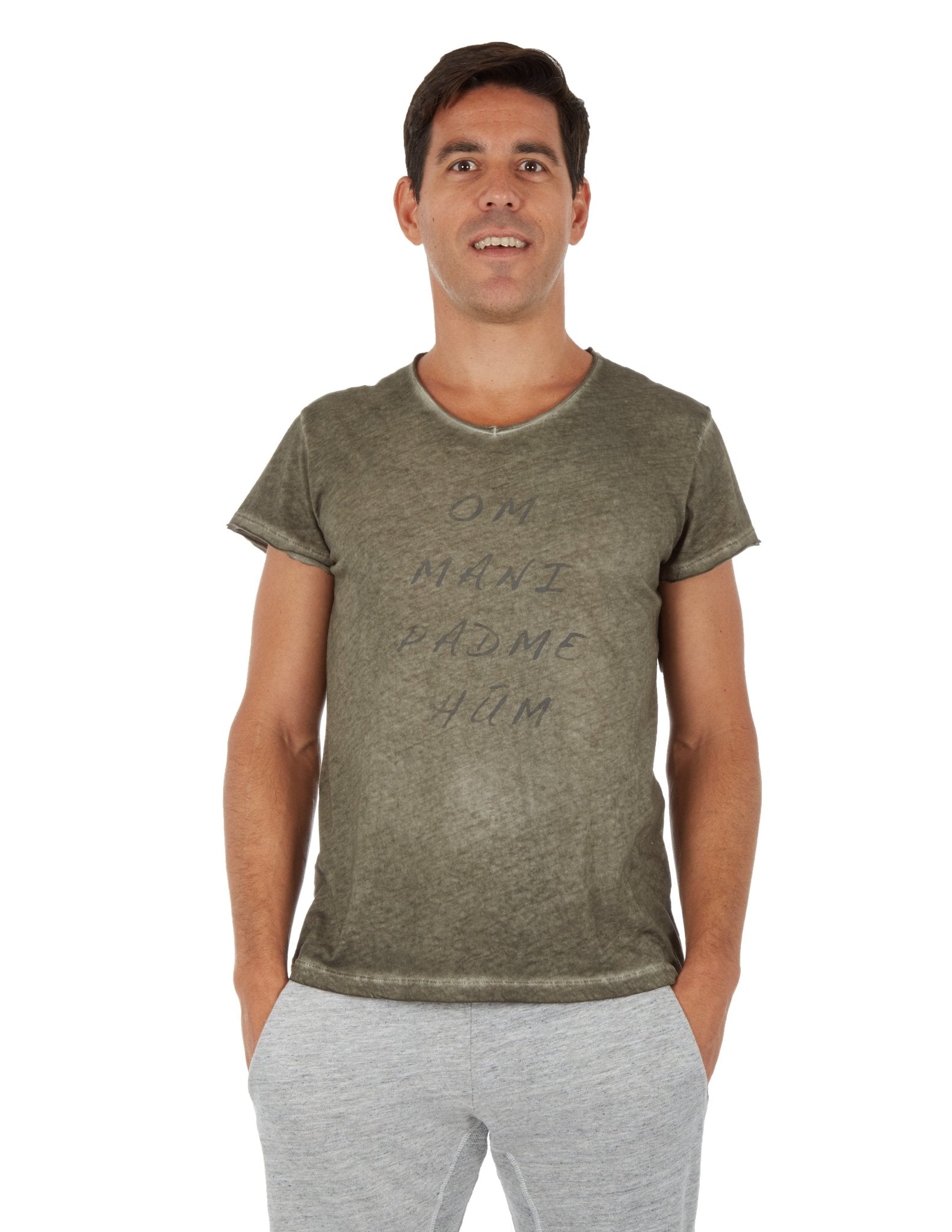 BEN - Tee - shirt en coton - Kaki - Yoga Searcher