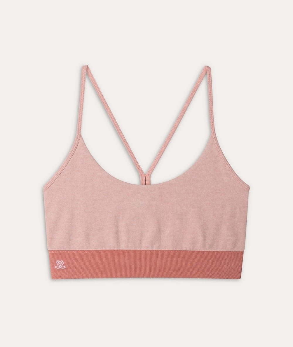 AGNI - Brassière en coton bio - Apricot - Yoga Searcher
