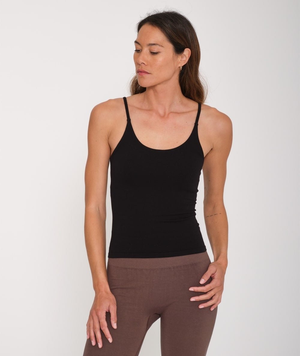 GAGA - débardeur brassière intégrée - Noir - Yoga Searcher