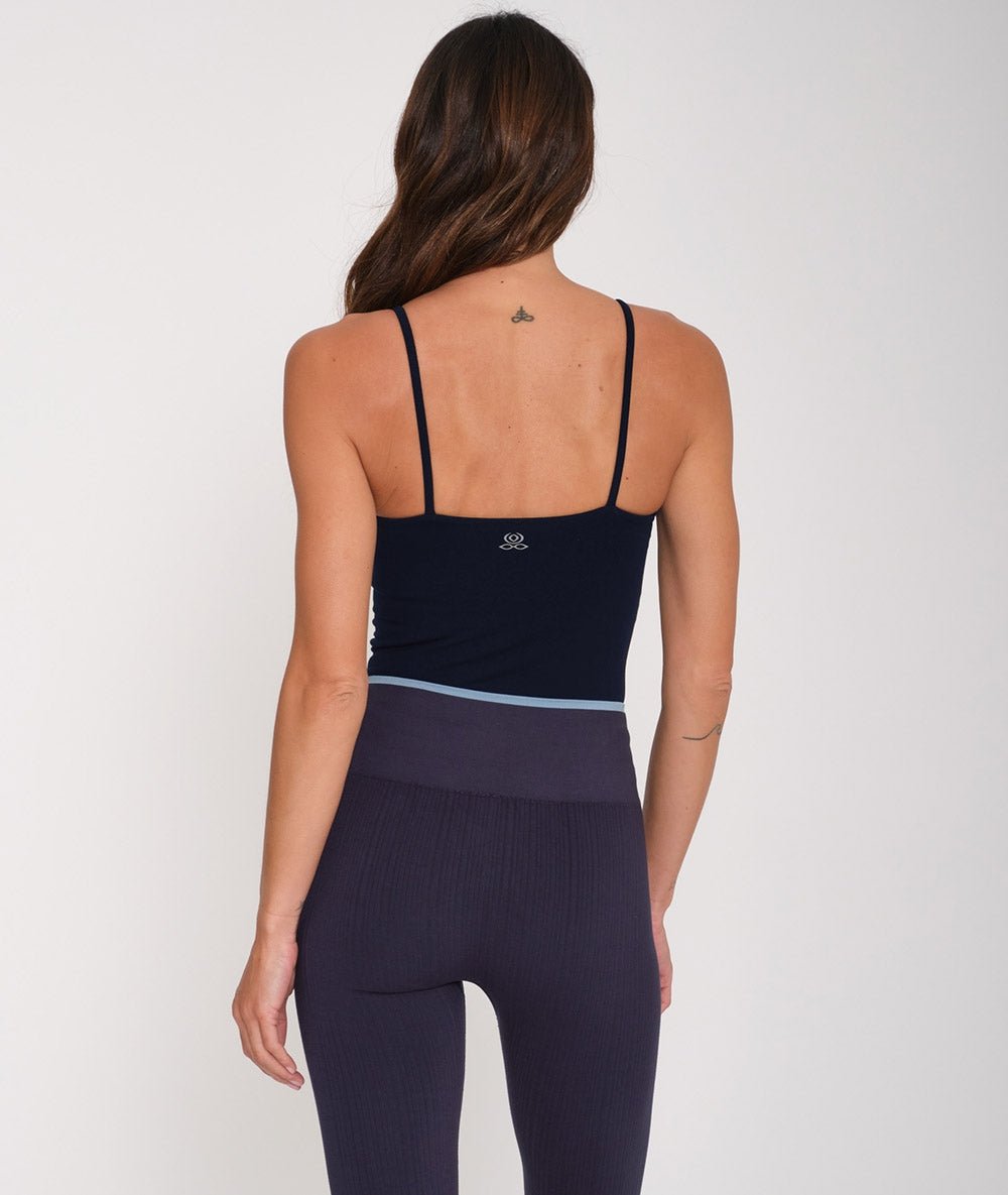 GAGA - débardeur brassière intégrée - Navy - Yoga Searcher