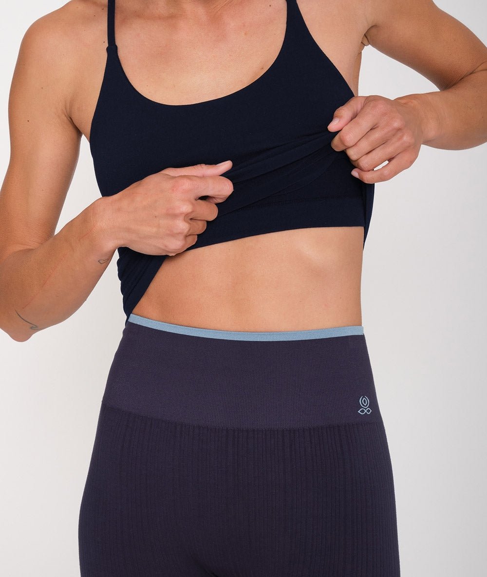 GAGA - débardeur brassière intégrée - Navy - Yoga Searcher