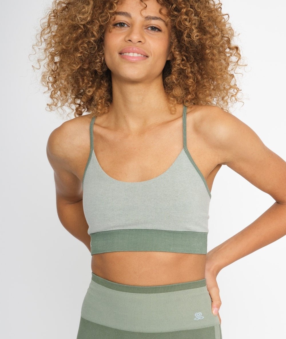 AGNI - Brassière en coton bio - Laurel - Yoga Searcher