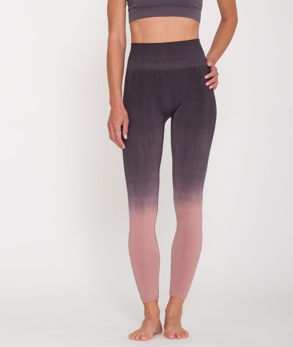 Raisi - legging dip dye en bambou - Noir - Yoga Searcher