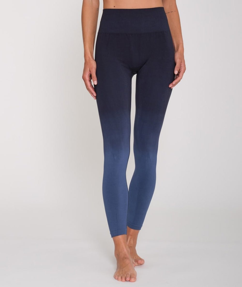 Raisi - legging dip dye en bambou - Navy - Yoga Searcher