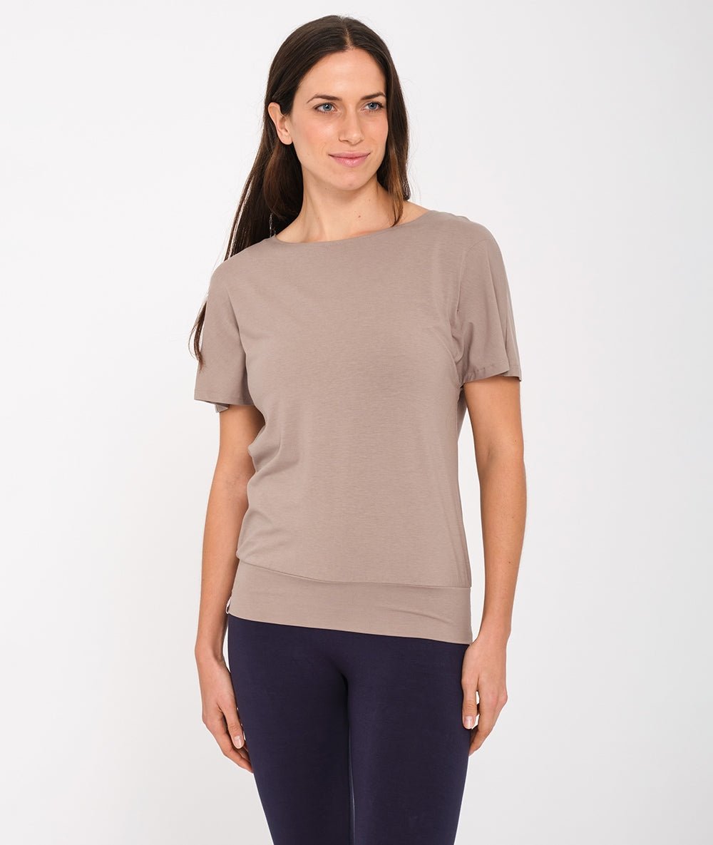 MEDE - Tee - shirt en Lyocell - Cacao - Yoga Searcher