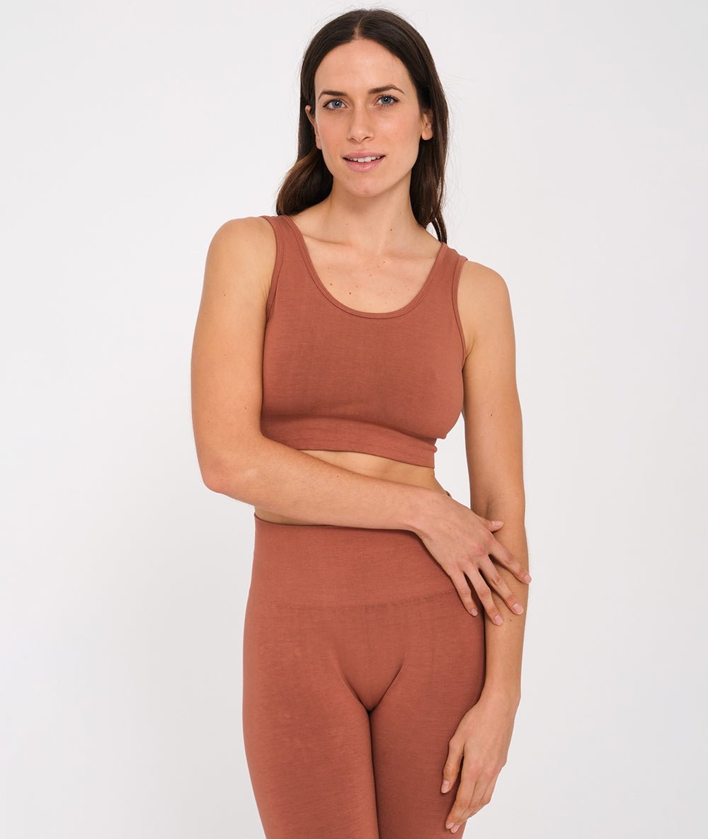 HADU - Brassière en bambou - Rose Foncé - Yoga Searcher