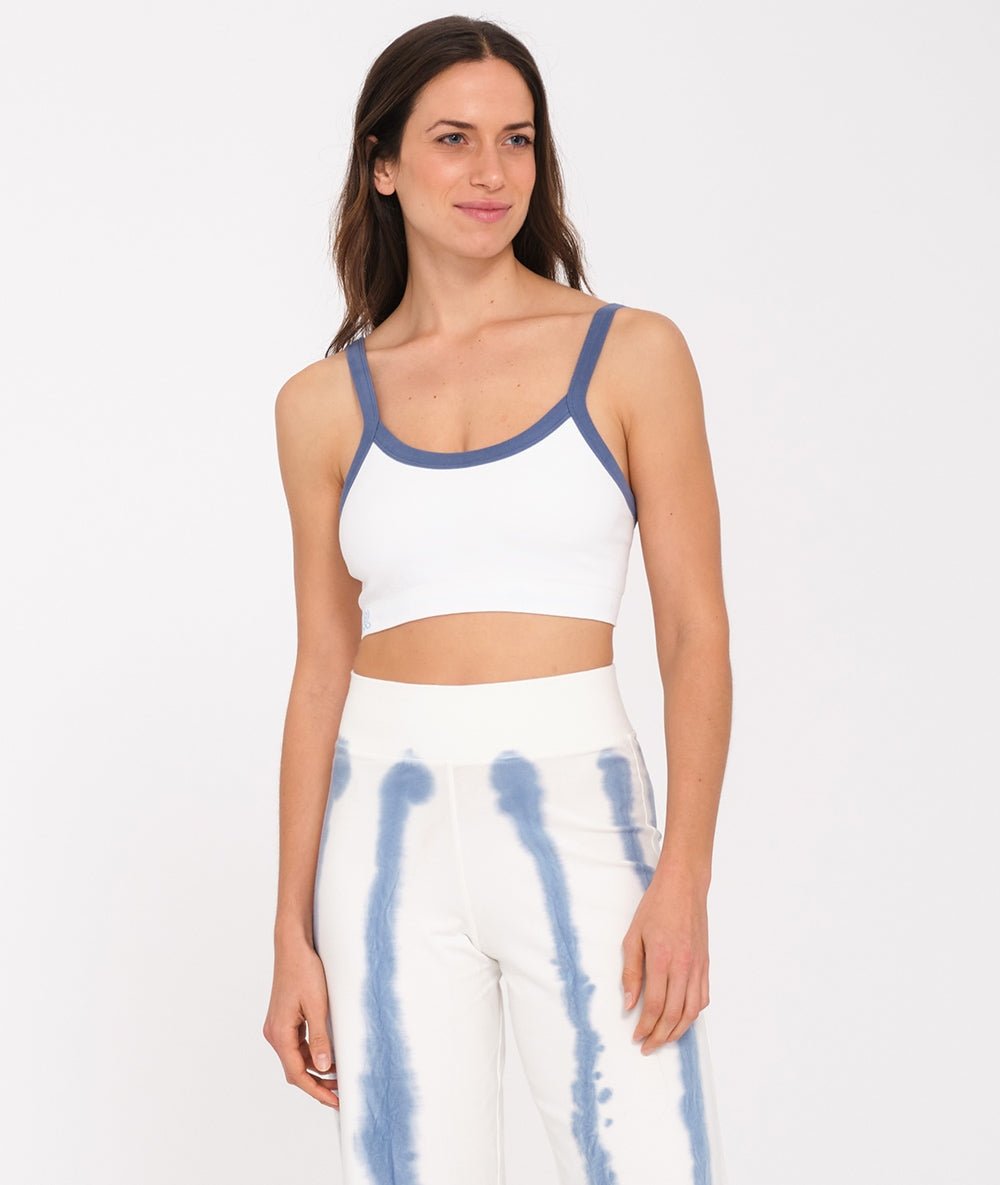 BILONI - Brassière en coton - Blanc - Yoga Searcher