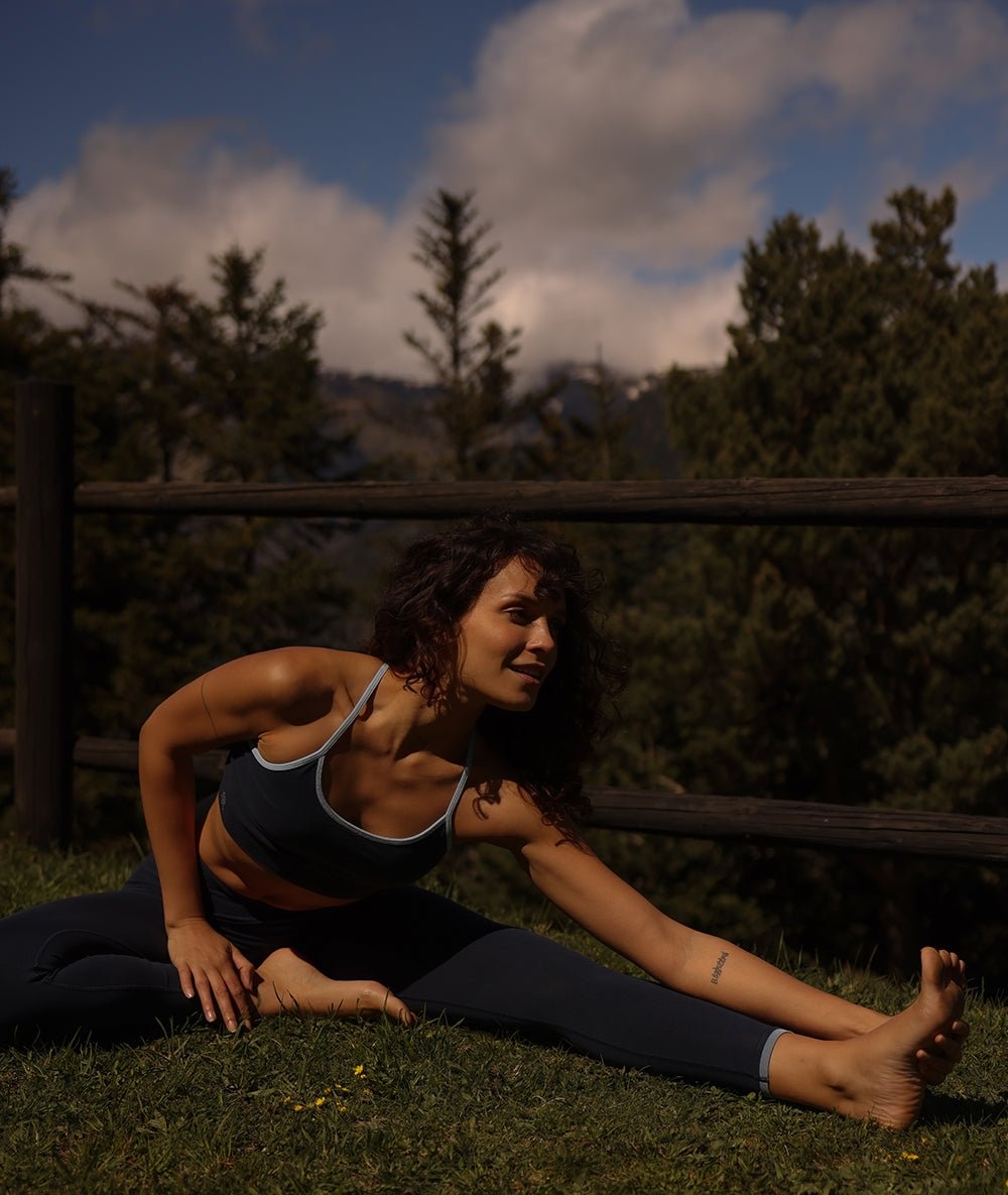 CHENDA - Legging en lyocell - Navy - Yoga Searcher