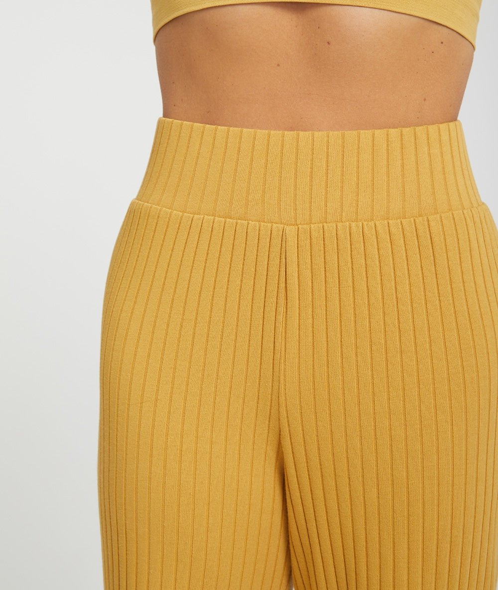 MATSYA - Pantalon large en coton - Curry - Yoga Searcher