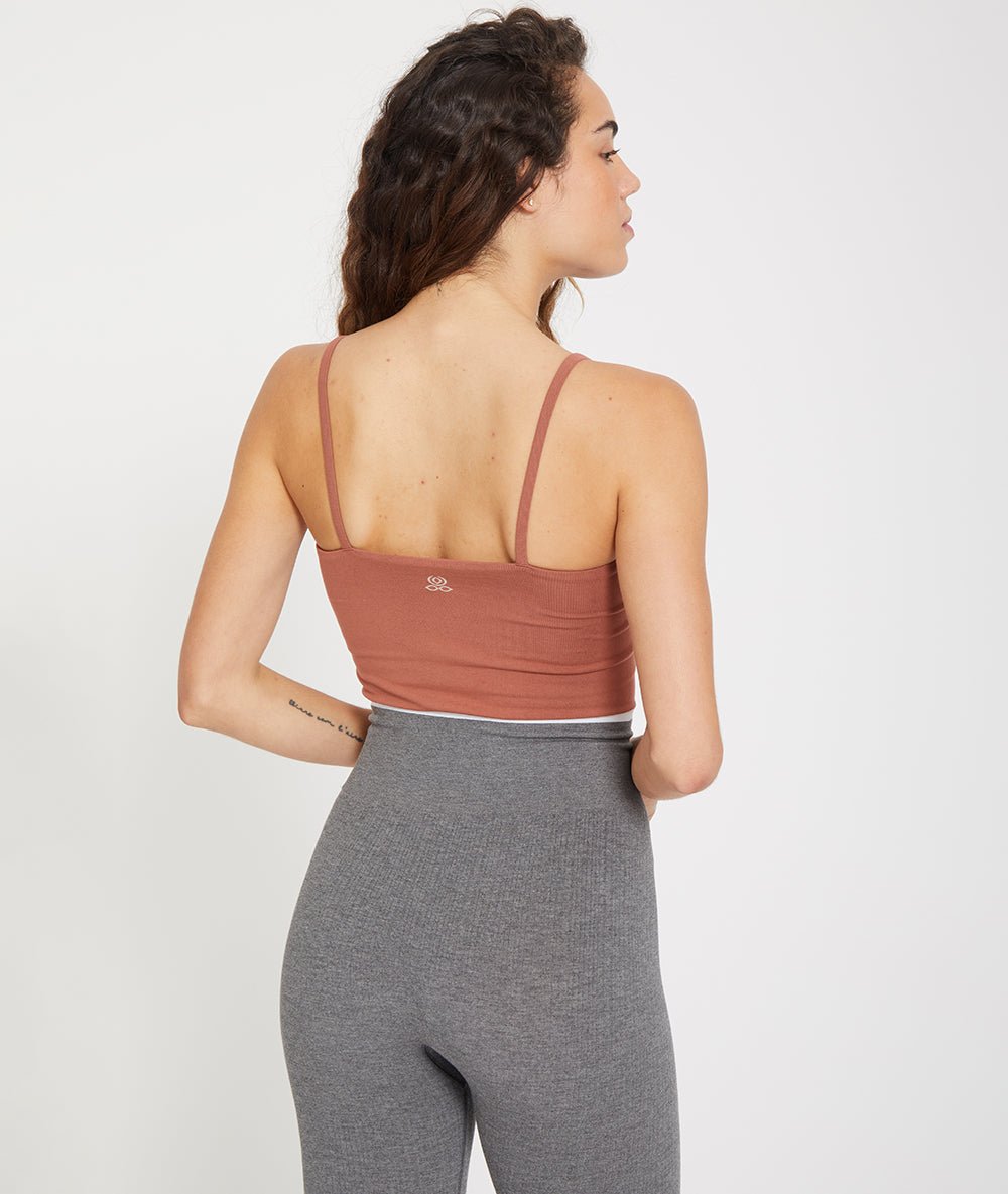 GAGA - débardeur brassière intégrée - Rose Foncé - Yoga Searcher