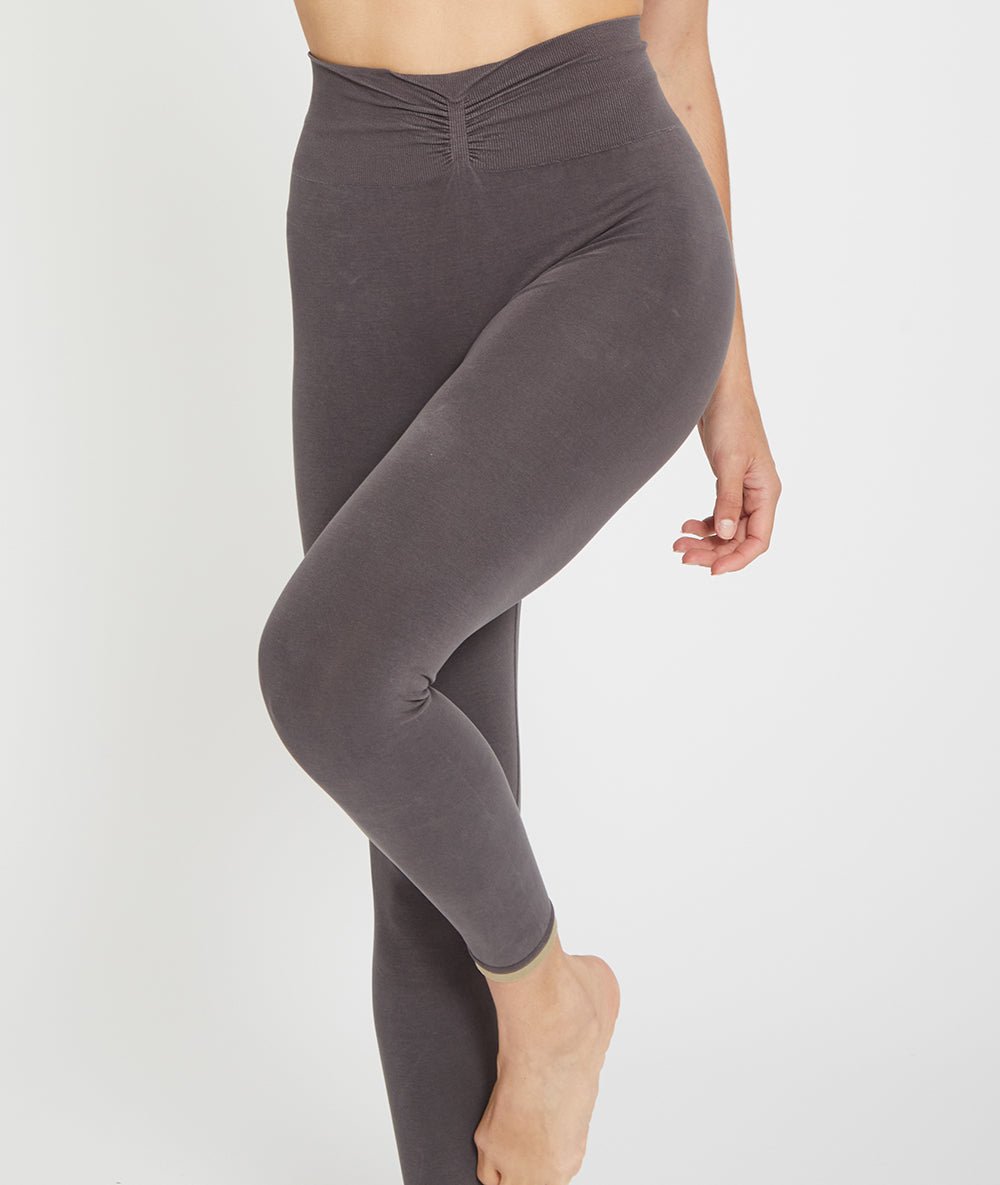 CHENDA - Legging en lyocell - Gris - Yoga Searcher