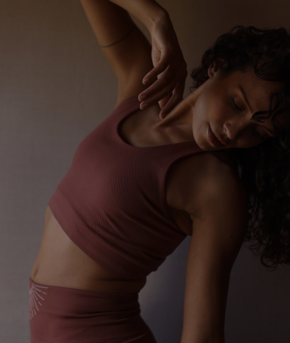 CHIME - Brassière dos nageur - Rose Foncé - Yoga Searcher