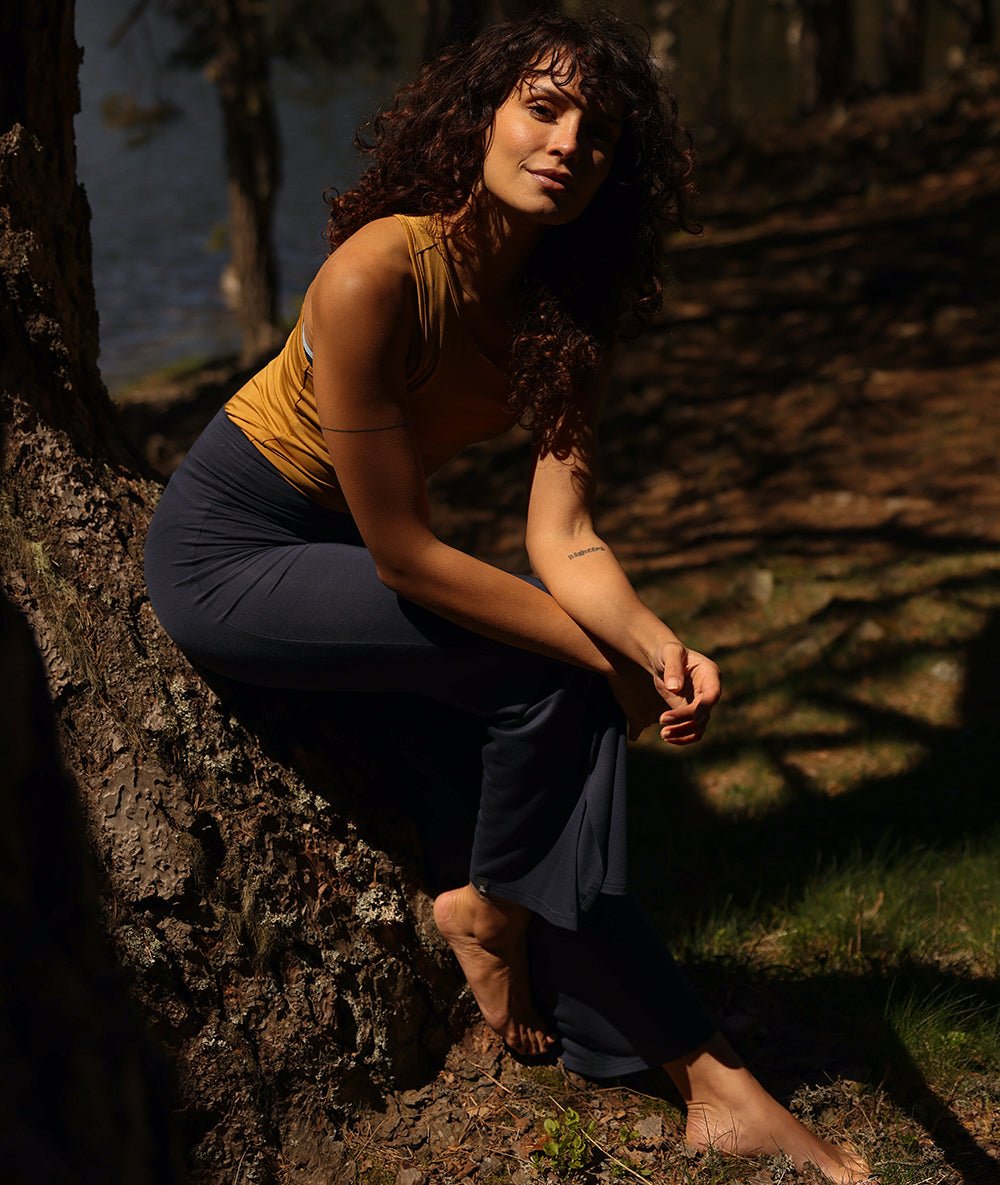 JAIPUR - Pantalon fluide - Navy - Yoga Searcher