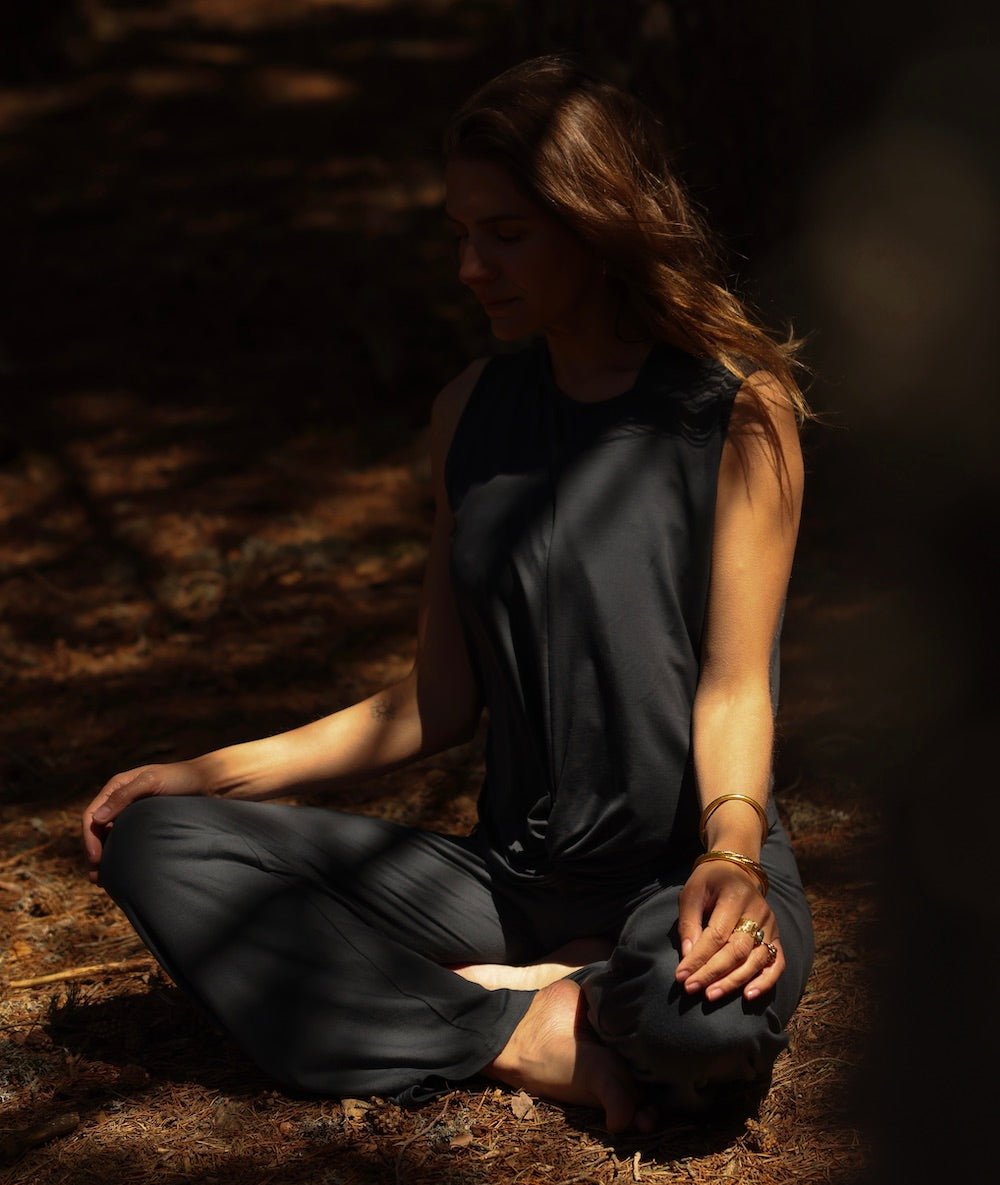 JAIPUR - Pantalon fluide - Forest - Yoga Searcher