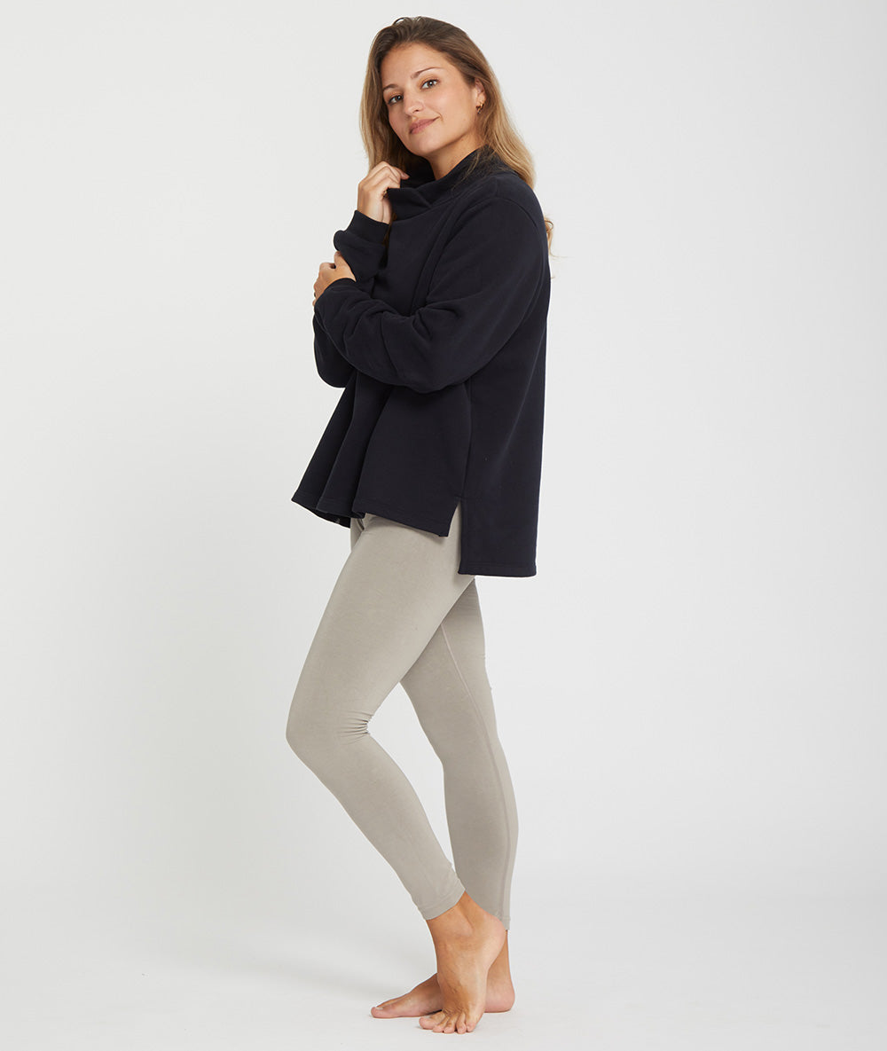 BIOBOTHI - Pull col montant en coton bio
