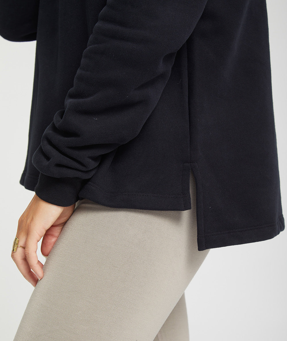 BIOBOTHI - Pull col montant en coton bio