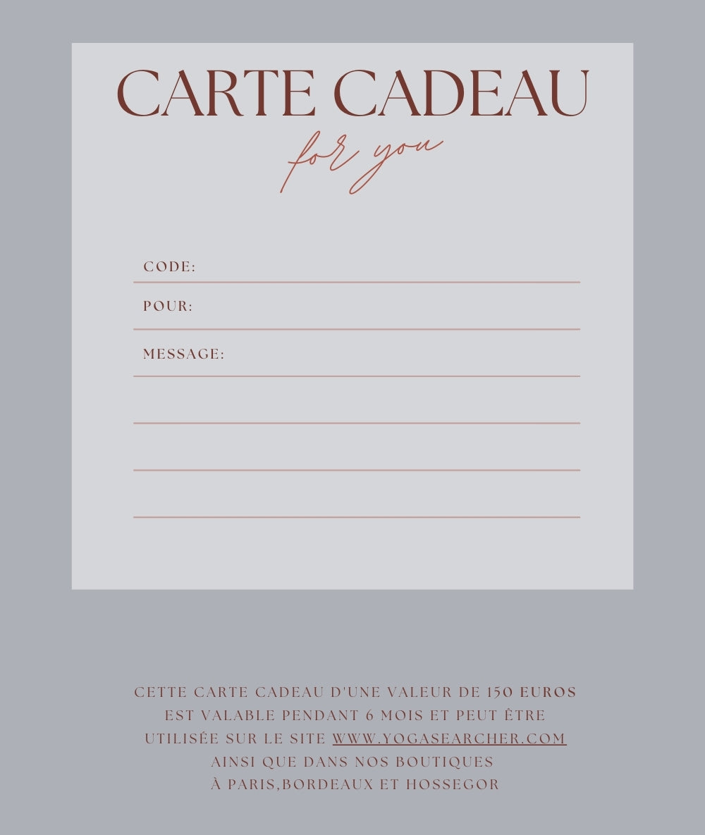 E-Carte cadeau 150E