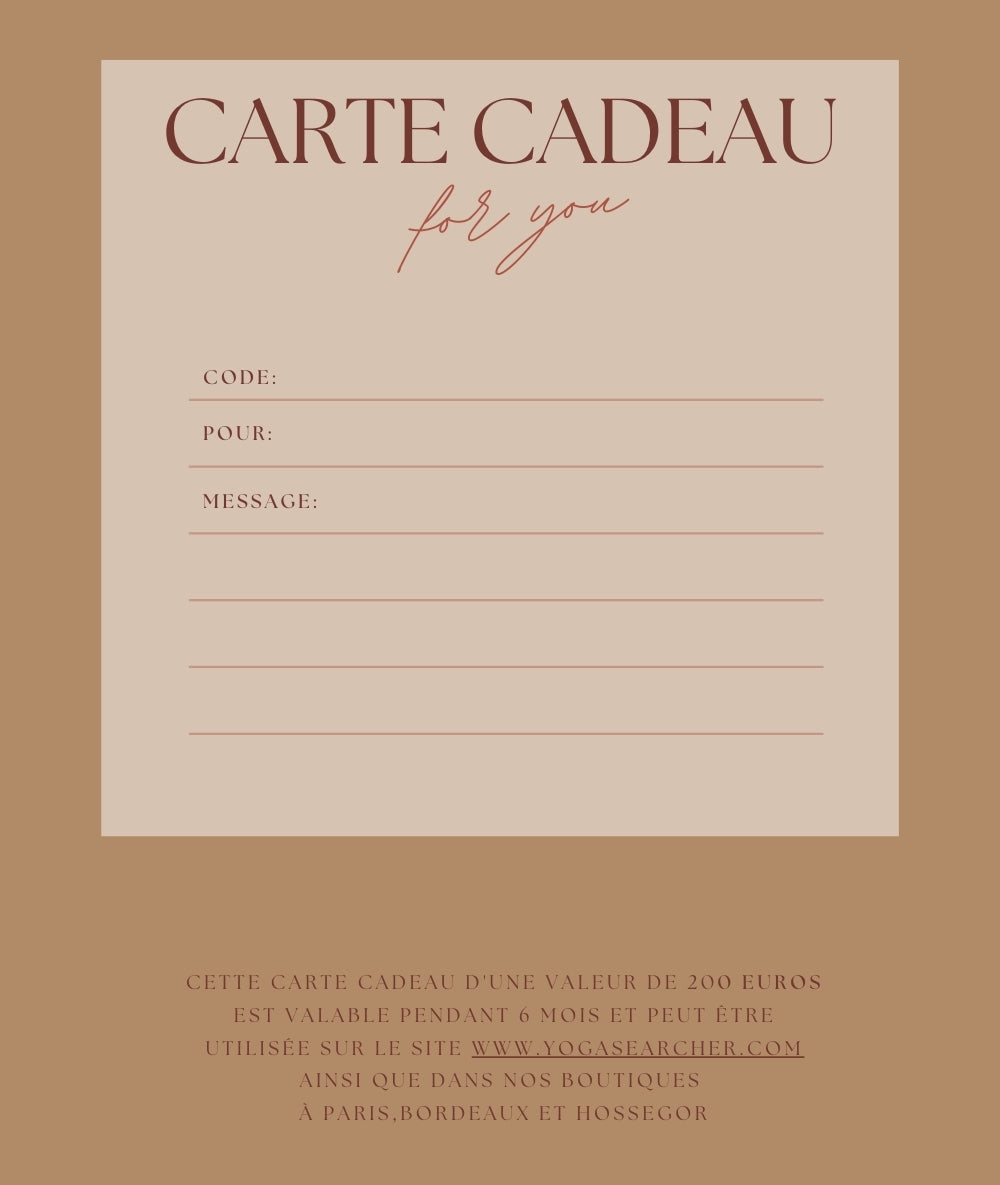 E-Carte cadeau 200E