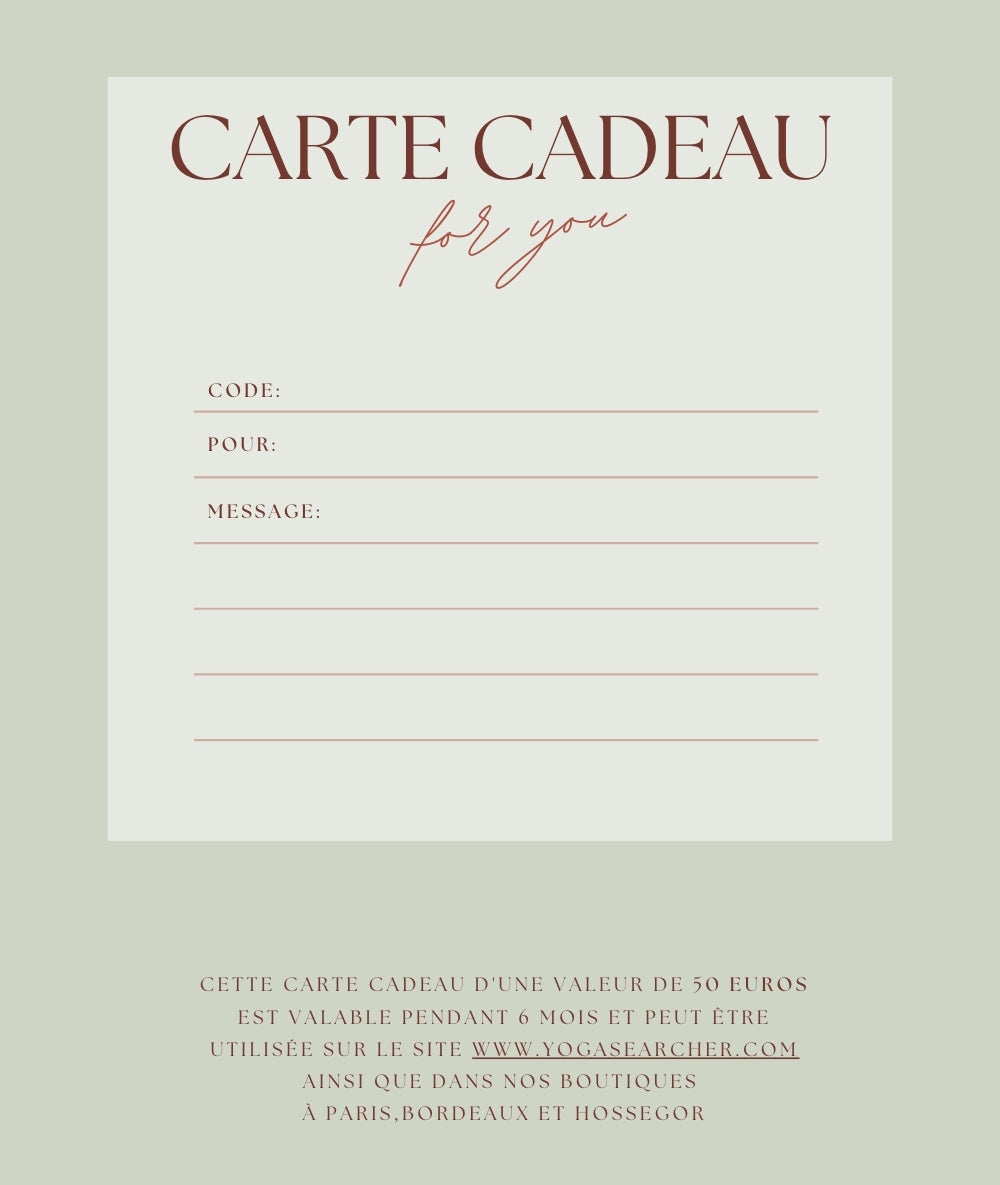 E-Carte cadeau 50 E