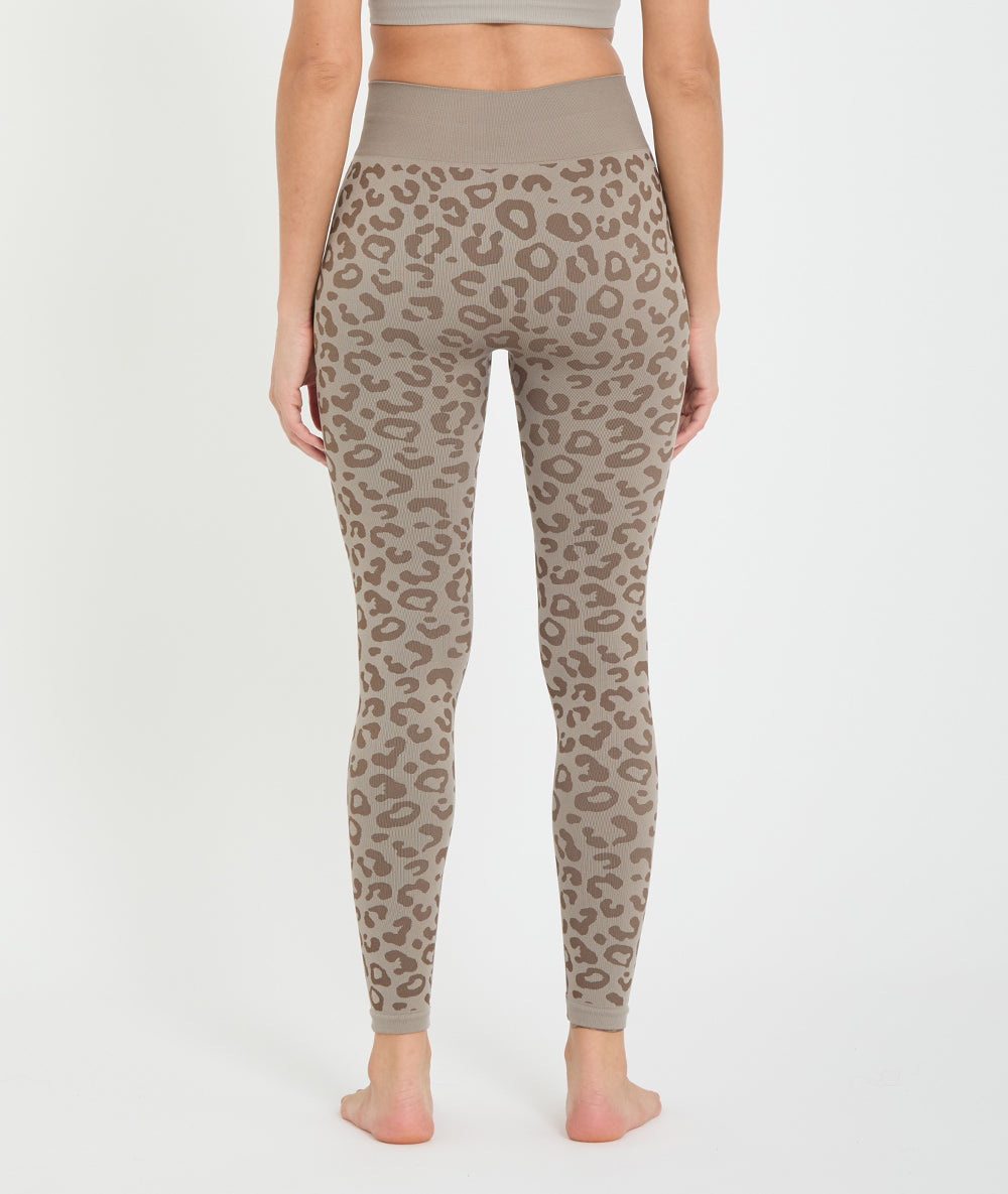 BIDAI - Legging jacquard léopard