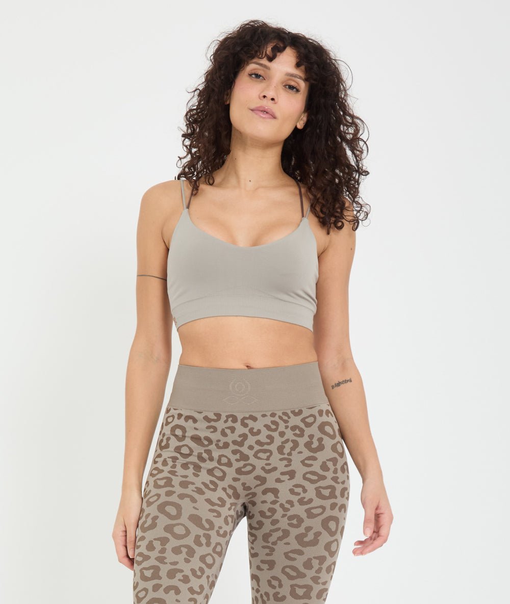 UDUPI - Brassière en matières recyclées - Cacao - Yoga Searcher