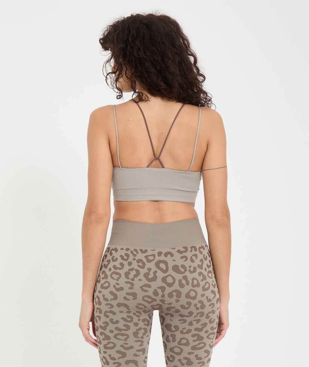 UDUPI - Brassière en matières recyclées - Cacao - Yoga Searcher