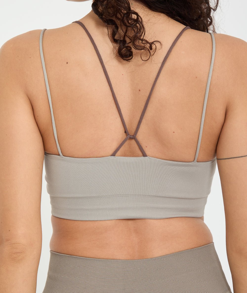 UDUPI - Brassière en matières recyclées - Cacao - Yoga Searcher