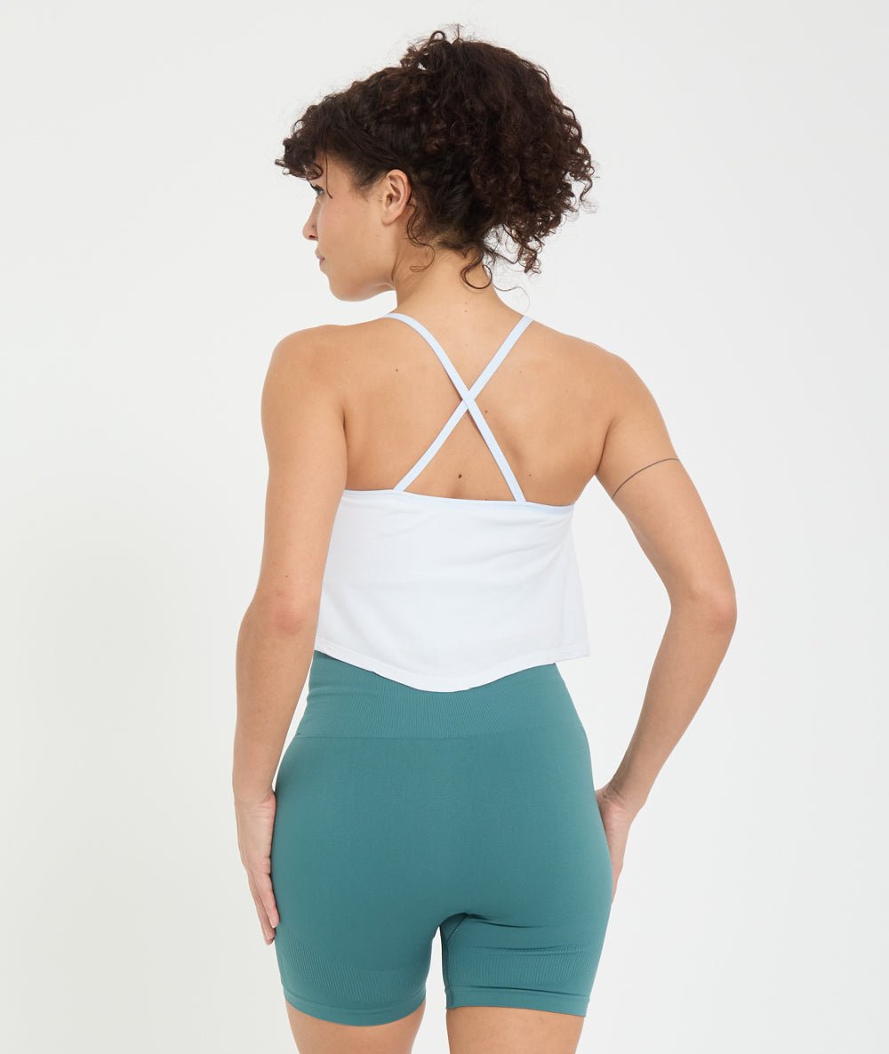 CHERAI - Top en bambou brassière intégrée - Blanc - Yoga Searcher