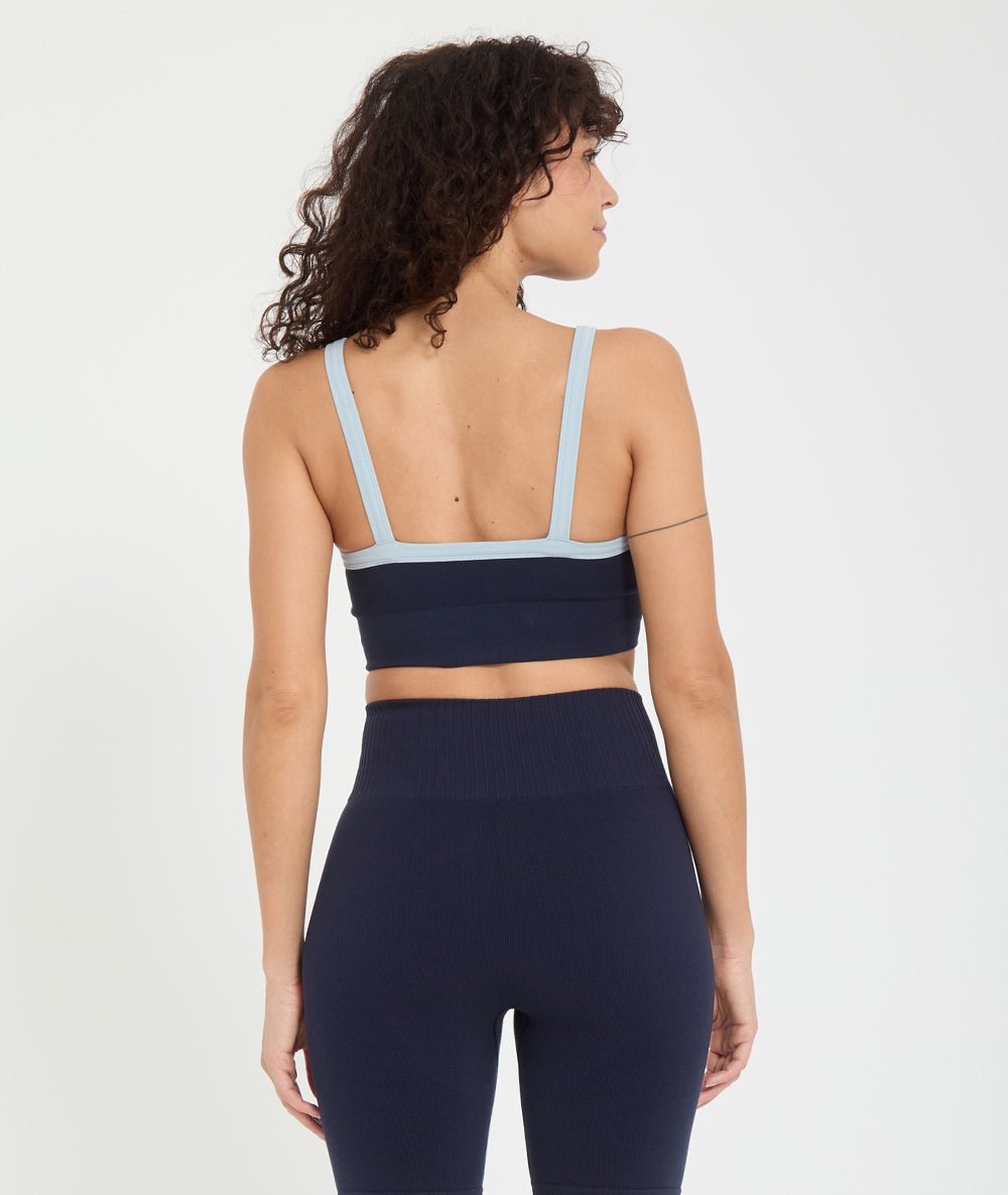 ADITI - Brassière en coton - Navy - Yoga Searcher