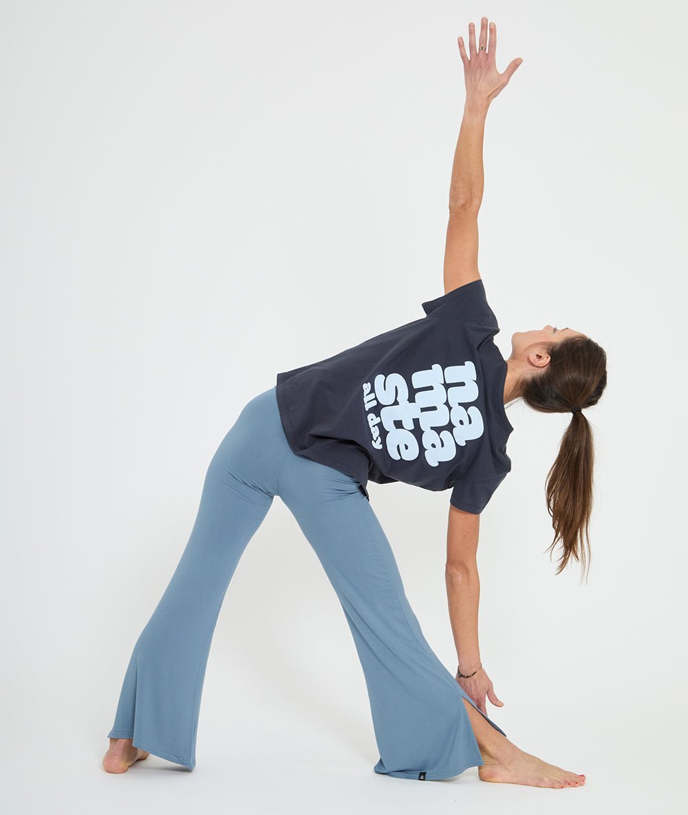BIONAMA - T-shirt en coton bio - Navy - Yoga Searcher